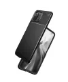 Xiaomi Mi 11 Lite Kılıf Auto Focus Karbon Kapak - Siyah