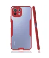 Xiaomi Mi 11 Lite Kılıf Platin Silikon - Kırmızı