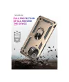 Xiaomi Mi 11 Lite Kılıf Sofya Yüzüklü Silikon Kapak - Gold