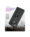 Xiaomi Mi 11 Lite Kılıf Sofya Yüzüklü Silikon Kapak - Siyah