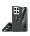 Xiaomi Mi 14t Montreal Yüzüklü Silikon Kapak - Yeşil
