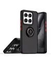 Xiaomi Mi 14t Pro Kılıf Montreal Yüzüklü Silikon Kapak - Siyah