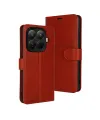 Xiaomi Mi 15t Pro Trend S Plus Kapaklı Kılıf - Kırmızı