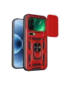 Xiaomi Mi 17 Pro Max Pars Lens Yüzüklü Silikon - Kırmızı