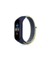 Xiaomi Mi Band 4 Hasırlı Cırtcırtlı Kordon (saat Değildir) - Sarı-lacivert