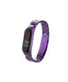 Xiaomi Mi Band 4 Metal Baklalı Kordon (saat Değildir) - Mor