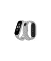 Xiaomi Mi Band 4 Spor Delikli Kordon (saat Değildir) - Gri-beyaz
