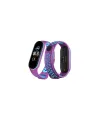 Xiaomi Mi Band 4 Spor Delikli Kordon (saat Değildir) - Mor-mavi