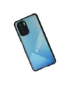 Xiaomi Poco F3 Kılıf Miami Şeffaf Silikon - Siyah