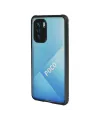 Xiaomi Poco F3 Kılıf Miami Şeffaf Silikon - Siyah