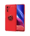 Xiaomi Poco F3 Kılıf Range Yüzüklü Silikon - Kırmızı