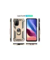 Xiaomi Poco F3 Kılıf Sofya Yüzüklü Silikon Kapak - Gold