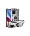 Xiaomi Poco F3 Kılıf Sofya Yüzüklü Silikon Kapak - Gümüş