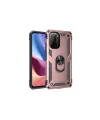 Xiaomi Poco F3 Kılıf Sofya Yüzüklü Silikon Kapak - Rose