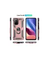 Xiaomi Poco F3 Kılıf Sofya Yüzüklü Silikon Kapak - Rose