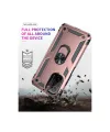Xiaomi Poco F3 Kılıf Sofya Yüzüklü Silikon Kapak - Rose
