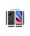 Xiaomi Poco F3 Kılıf Sofya Yüzüklü Silikon Kapak - Siyah