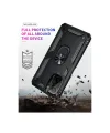 Xiaomi Poco F3 Kılıf Sofya Yüzüklü Silikon Kapak - Siyah