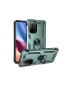 Xiaomi Poco F3 Kılıf Sofya Yüzüklü Silikon Kapak - Yeşil