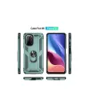 Xiaomi Poco F3 Kılıf Sofya Yüzüklü Silikon Kapak - Yeşil