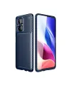 Xiaomi Poco M5 Kılıf Auto Focus Karbon Kapak - Lacivert