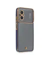 Xiaomi Poco M5 Kılıf Liva Lens Silikon - Mavi