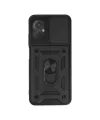 Xiaomi Poco M5 Kılıf Pars Lens Yüzüklü Silikon - Siyah