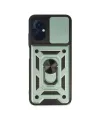 Xiaomi Poco M5 Kılıf Pars Lens Yüzüklü Silikon - Yeşil