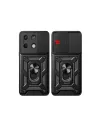 Xiaomi Poco M6 Pro 4g Kılıf Pars Lens Yüzüklü Silikon - Siyah