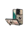 Xiaomi Poco X6 Kılıf Pars Lens Yüzüklü Silikon - Gold