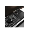Xiaomi Poco X6 Kılıf Pars Lens Yüzüklü Silikon - Kırmızı