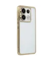 Xiaomi Poco X6 Kılıf Razer Lensli Silikon - Gold