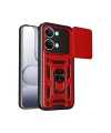 Xiaomi Poco X8 Pro Max Pars Lens Yüzüklü Silikon - Kırmızı