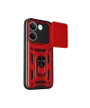 Xiaomi Poco X8 Pro Pars Lens Yüzüklü Silikon - Kırmızı