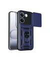 Xiaomi Poco X8 Pro Pars Lens Yüzüklü Silikon - Lacivert