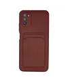 Xiaomi Pocophone M3 Kılıf Kelvin Kartvizitli Silikon - Bordo