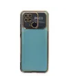 Xiaomi Redmi 10c Kılıf Razer Lensli Silikon - Gold