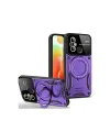 Xiaomi Redmi 12c Kılıf Joy Lens Standlı Kapak - Mor