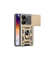 Xiaomi Redmi 13 4g Kılıf Pars Lens Yüzüklü Silikon - Gold