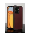 Xiaomi Redmi 13c Kılıf Aras Deri Kapak - Bordo