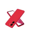 Xiaomi Redmi 13c Kılıf First Silikon - Kırmızı