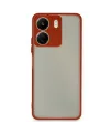 Xiaomi Redmi 13c Kılıf Montreal Silikon Kapak - Kırmızı