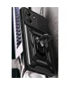 Xiaomi Redmi 13c Kılıf Pars Lens Yüzüklü Silikon - Siyah