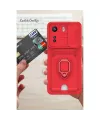 Xiaomi Redmi 13c Kılıf Zuma Kartvizitli Yüzüklü Silikon - Lacivert
