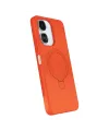 Xiaomi Redmi 13c Regal Magsafe Standlı Kapak - Turuncu