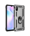 Xiaomi Redmi 9a Kılıf Sofya Yüzüklü Silikon Kapak - Gümüş