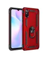 Xiaomi Redmi 9a Kılıf Sofya Yüzüklü Silikon Kapak - Kırmızı