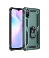 Xiaomi Redmi 9a Kılıf Sofya Yüzüklü Silikon Kapak - Yeşil