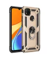 Xiaomi Redmi 9c Kılıf Sofya Yüzüklü Silikon Kapak - Gold