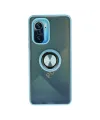 Xiaomi Redmi K40 Kılıf Montreal Yüzüklü Silikon Kapak - Buz Mavi